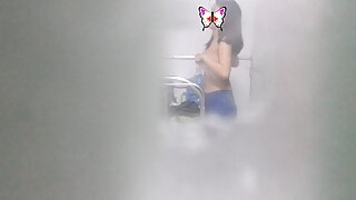 행동에 러시아 금발의 Marishka